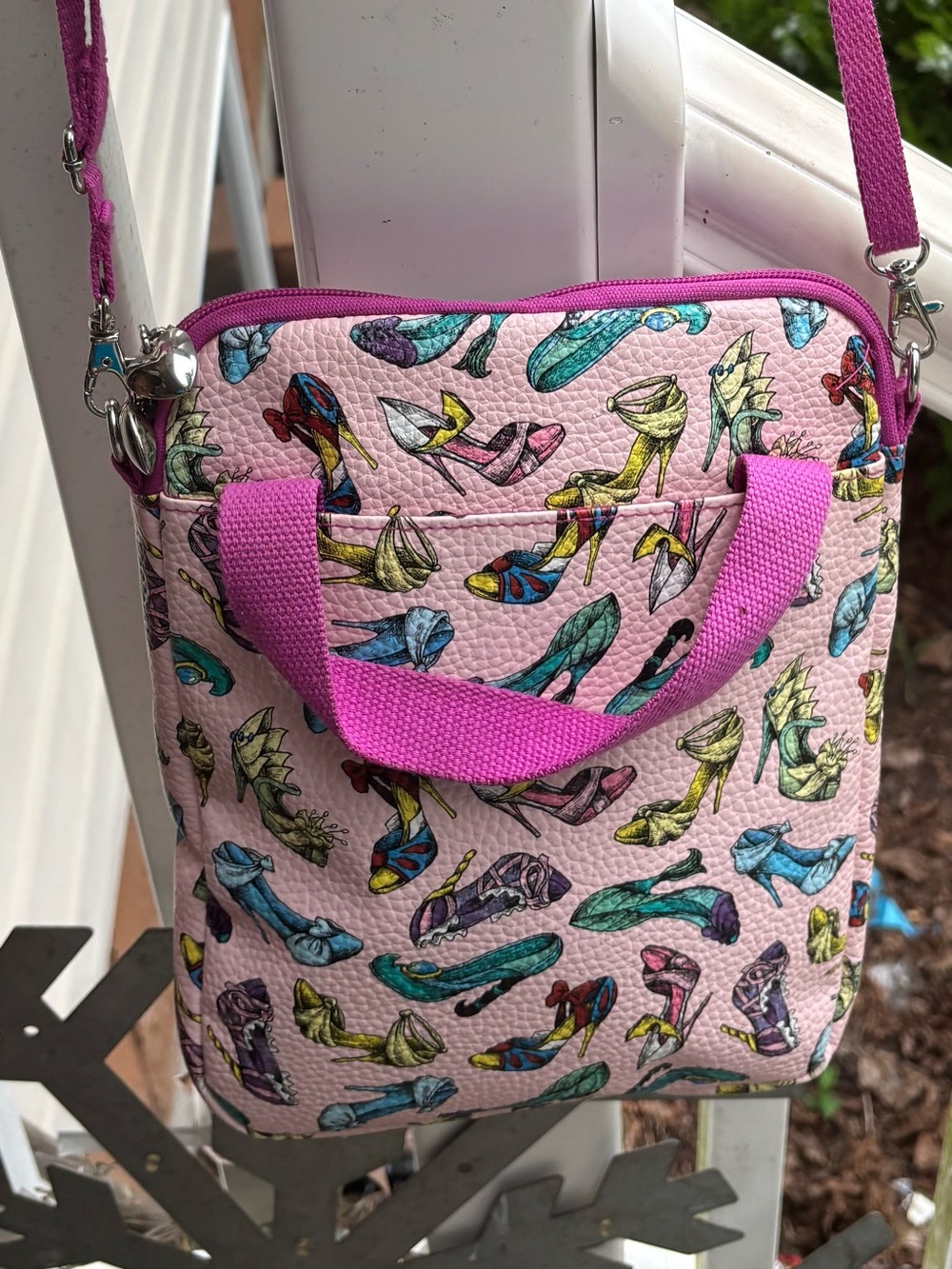 Disney parks pink princess shoes tablet IPad case with strap